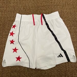 Adidas McDonalds All American White Basketball Shorts Men's Size XL JG1577 N2